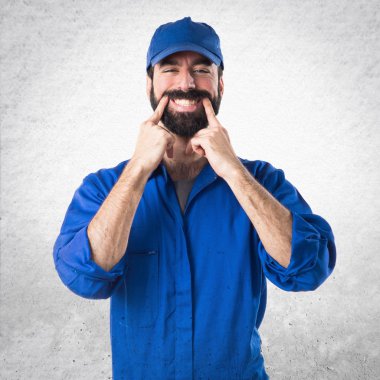 Adam izole arka plan