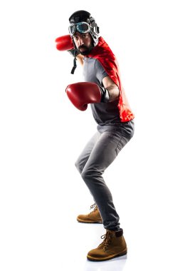 Adam beyaz izole arka plan