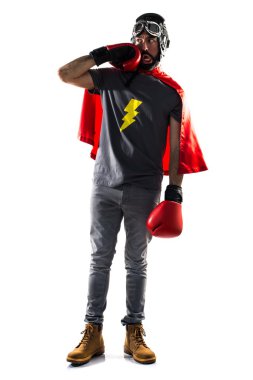 Adam beyaz izole arka plan