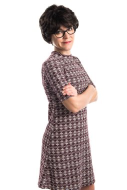 kollarını çapraz ile kız