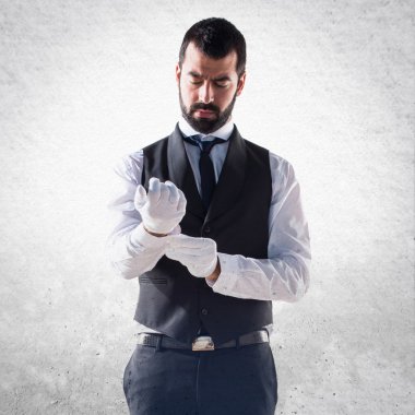 Adam izole arka plan