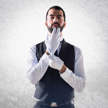 Adam izole arka plan