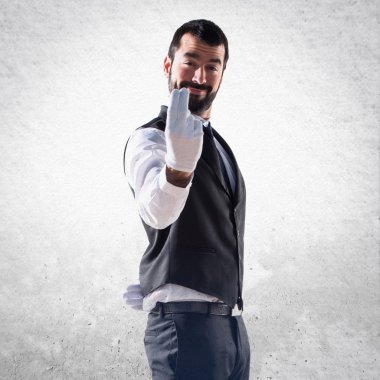 Adam izole arka plan