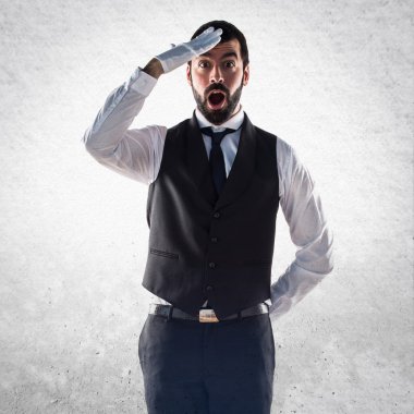 Adam izole arka plan