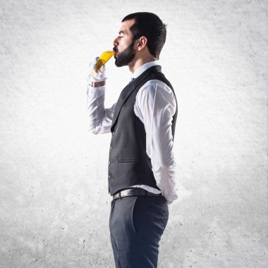 Adam izole arka plan