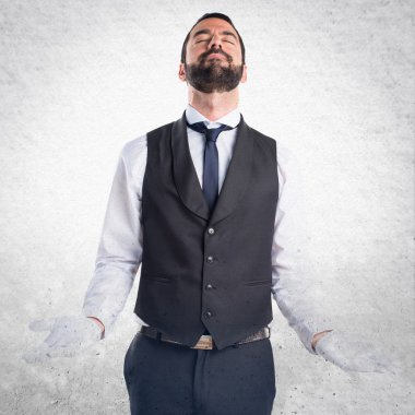 Adam izole arka plan