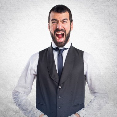 Adam izole arka plan