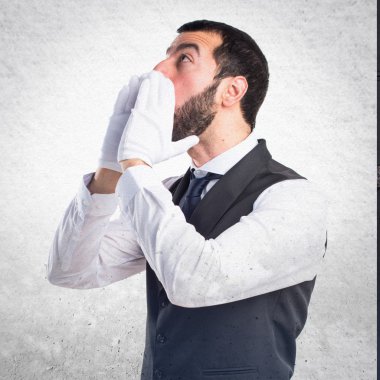 Adam izole arka plan