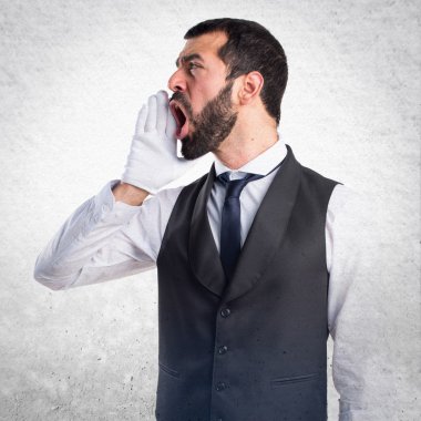 Adam izole arka plan