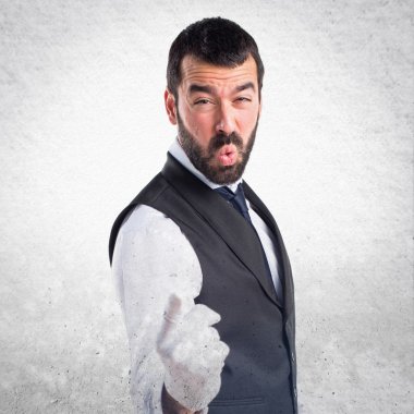 Adam izole arka plan