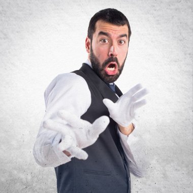 Adam izole arka plan