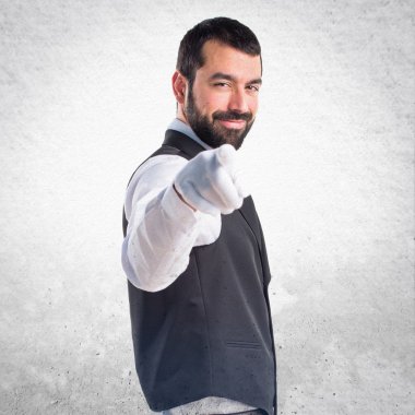 Adam izole arka plan