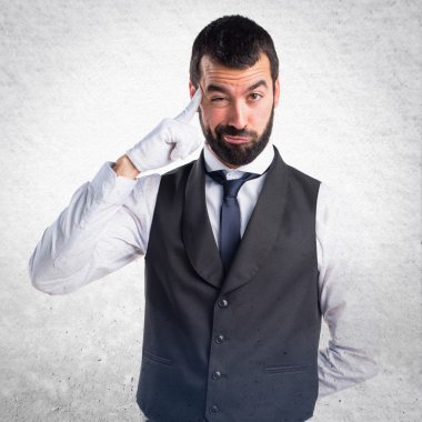 Adam izole arka plan