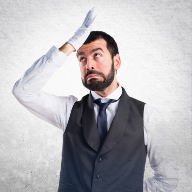 Adam izole arka plan