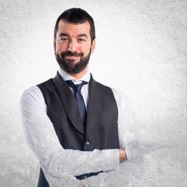 Adam izole arka plan