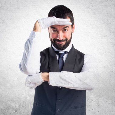 Adam izole arka plan