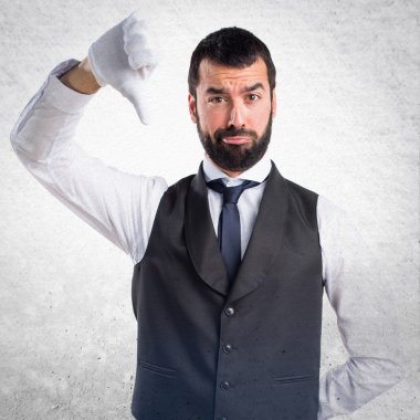 Adam izole arka plan