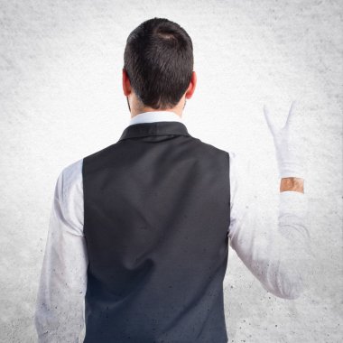 Adam izole arka plan