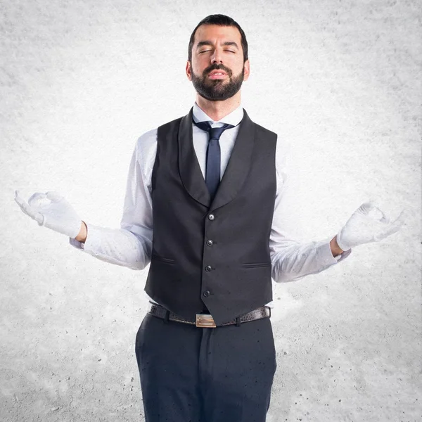 Hombre sobre fondo aislado — Foto de Stock