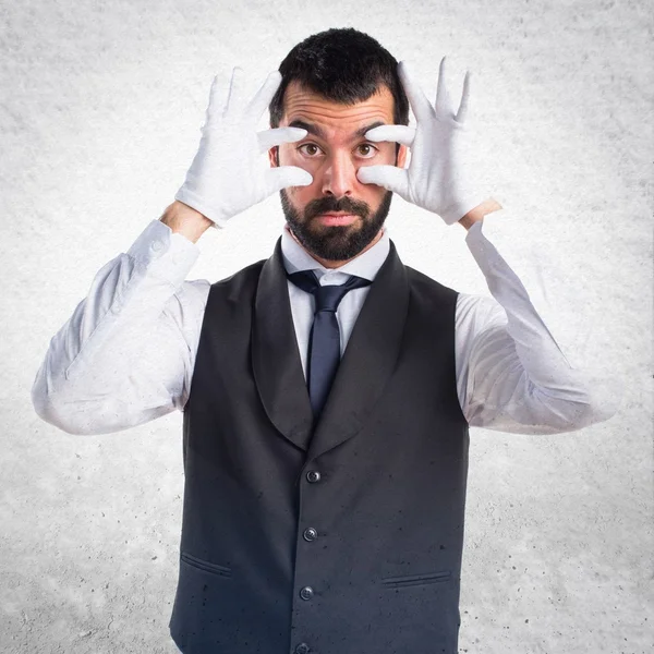 Adam izole arka plan