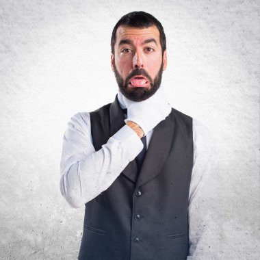 Adam izole arka plan