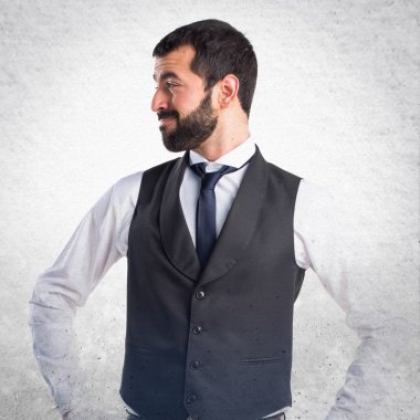 Adam izole arka plan