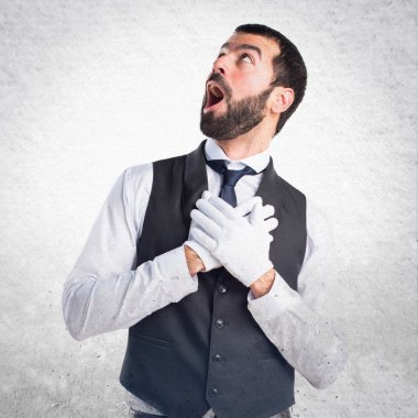 Adam izole arka plan