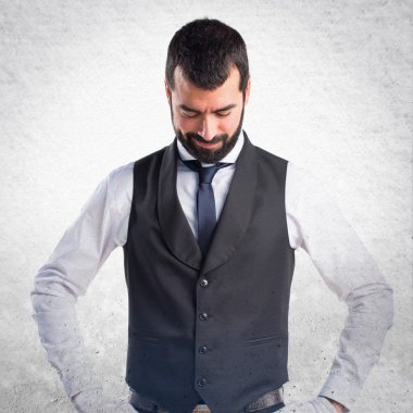 Adam izole arka plan