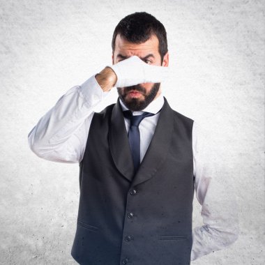 Adam izole arka plan