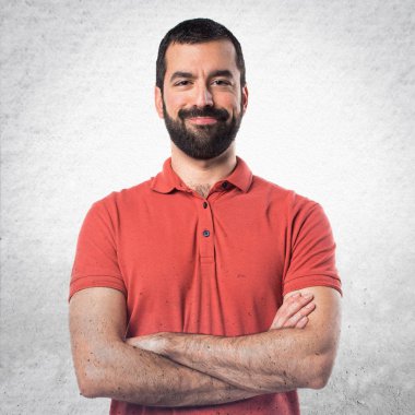 Adam izole arka plan