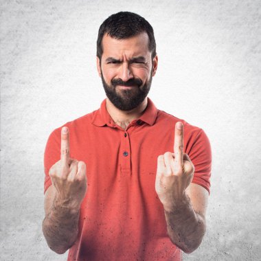 Adam izole arka plan