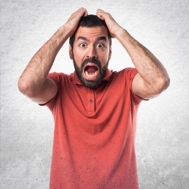 Adam izole arka plan