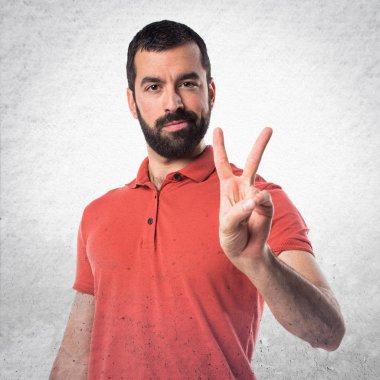 Adam izole arka plan