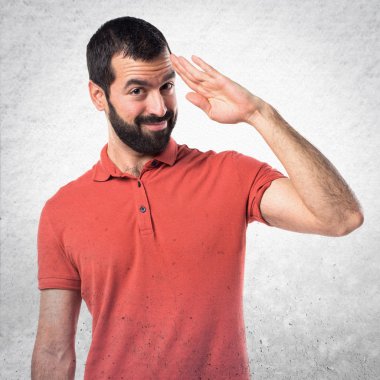 Adam izole arka plan