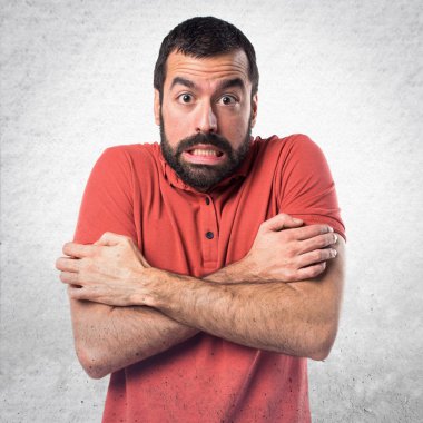 Adam izole arka plan