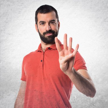 Adam izole arka plan