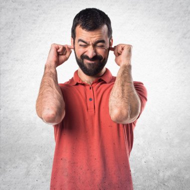 Adam izole arka plan