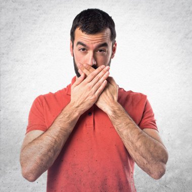 Adam izole arka plan