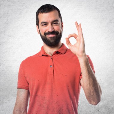 Adam izole arka plan