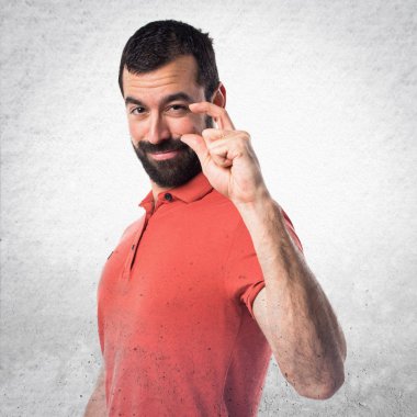 Adam izole arka plan