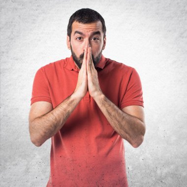 Adam izole arka plan