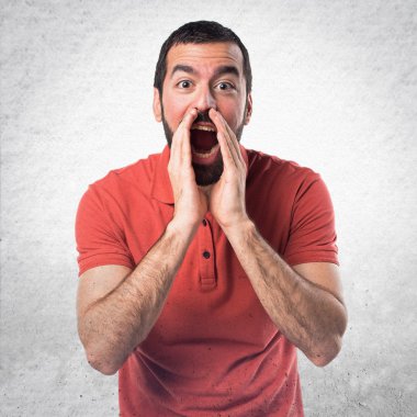 Adam izole arka plan