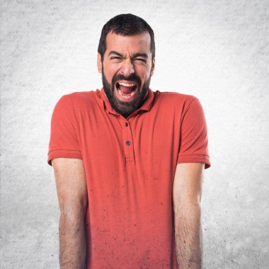 Adam izole arka plan