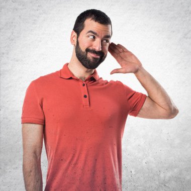 Adam izole arka plan