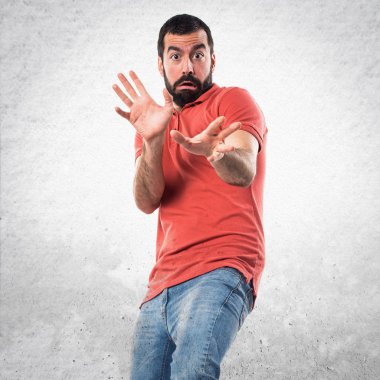 Adam izole arka plan