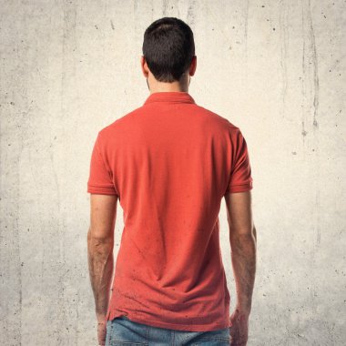 Adam izole arka plan