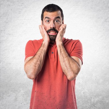 Adam izole arka plan