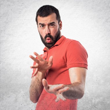 Adam izole arka plan