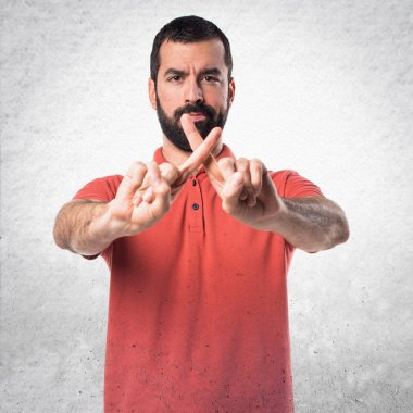 Adam izole arka plan