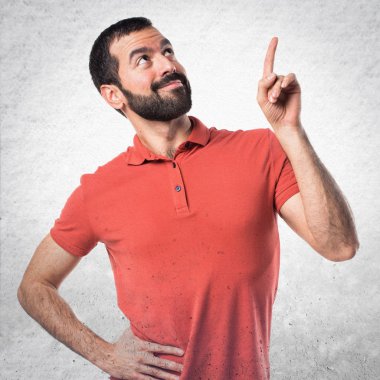 Adam izole arka plan